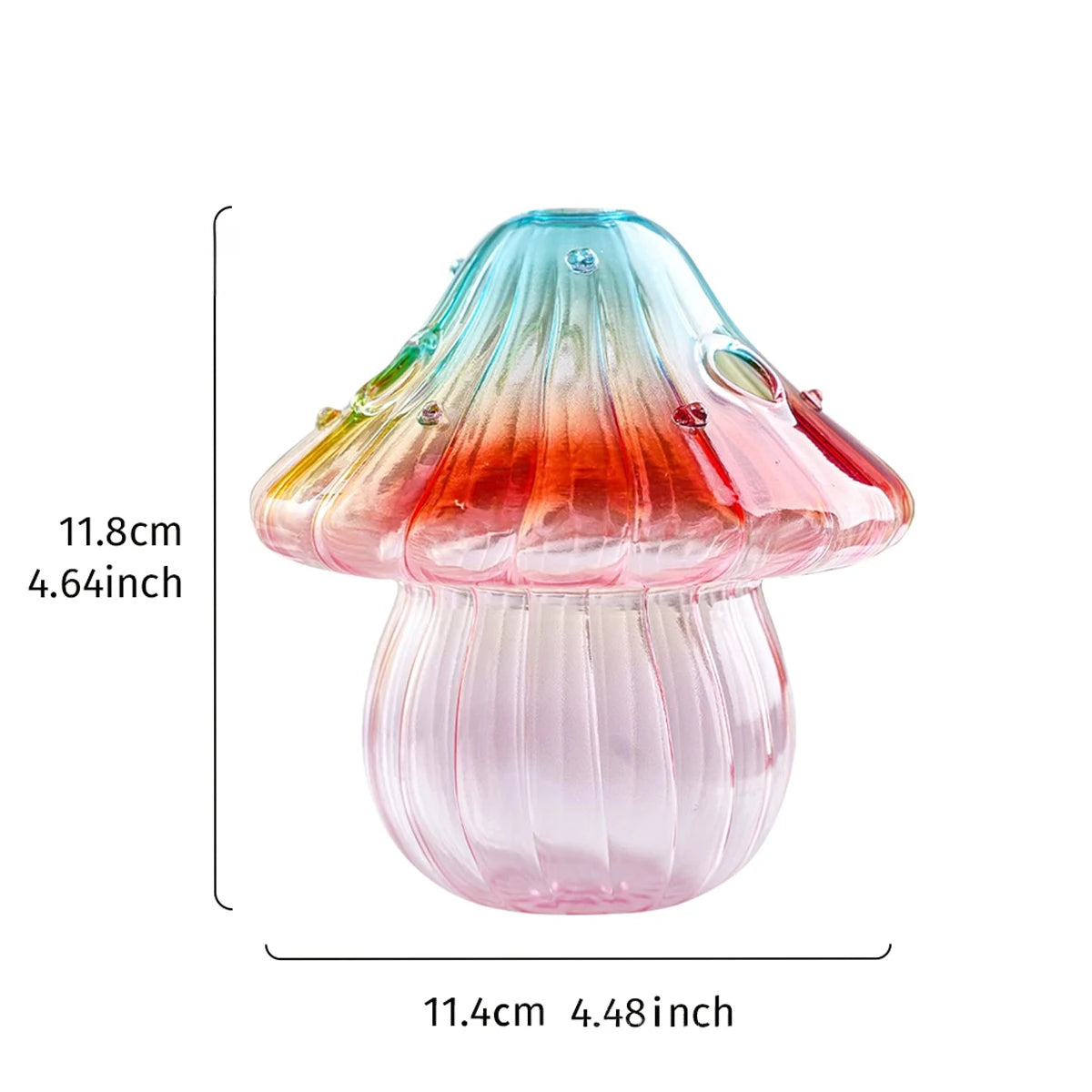 Fairy Mushroom Coloured Glass Vase - Koda Store - Free Shipping