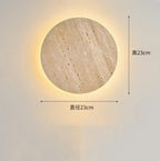 Creative Cave Stone Clock Wall Lamp Bedroom Living Room Background Wall Atmosphere Light Staircase Entrance Hotel Decor Lighting Shop name