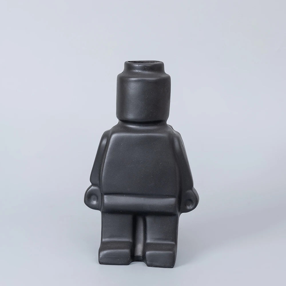Nordic Robot Block Man Vase