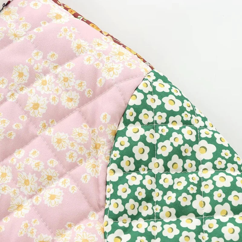 Floral Patchwork Patterned Coat Shop name