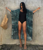 Chloe Tie-Dye Printed Beach Kimono.