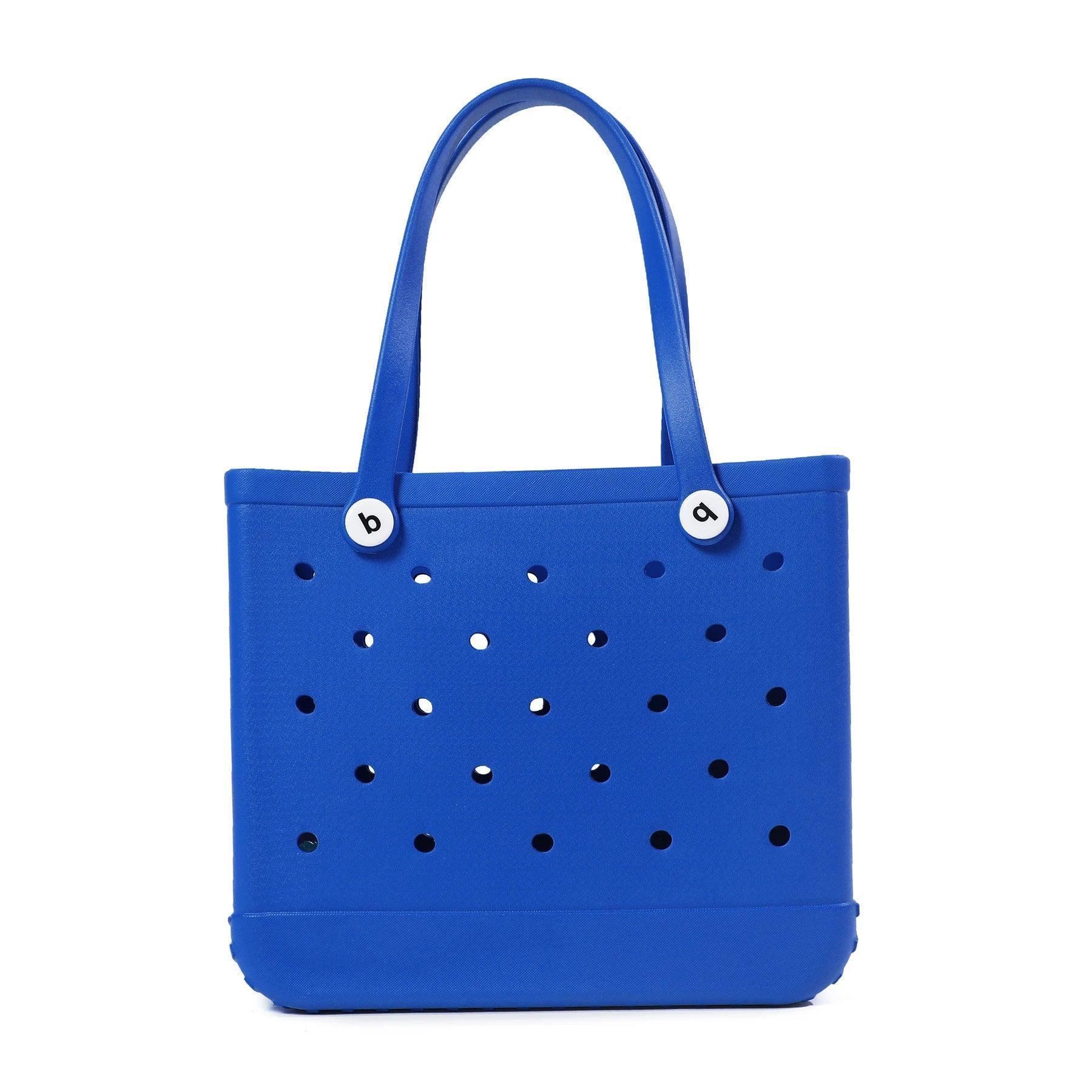 Royal Blue Waterproof EVA Beach Bag - Medium