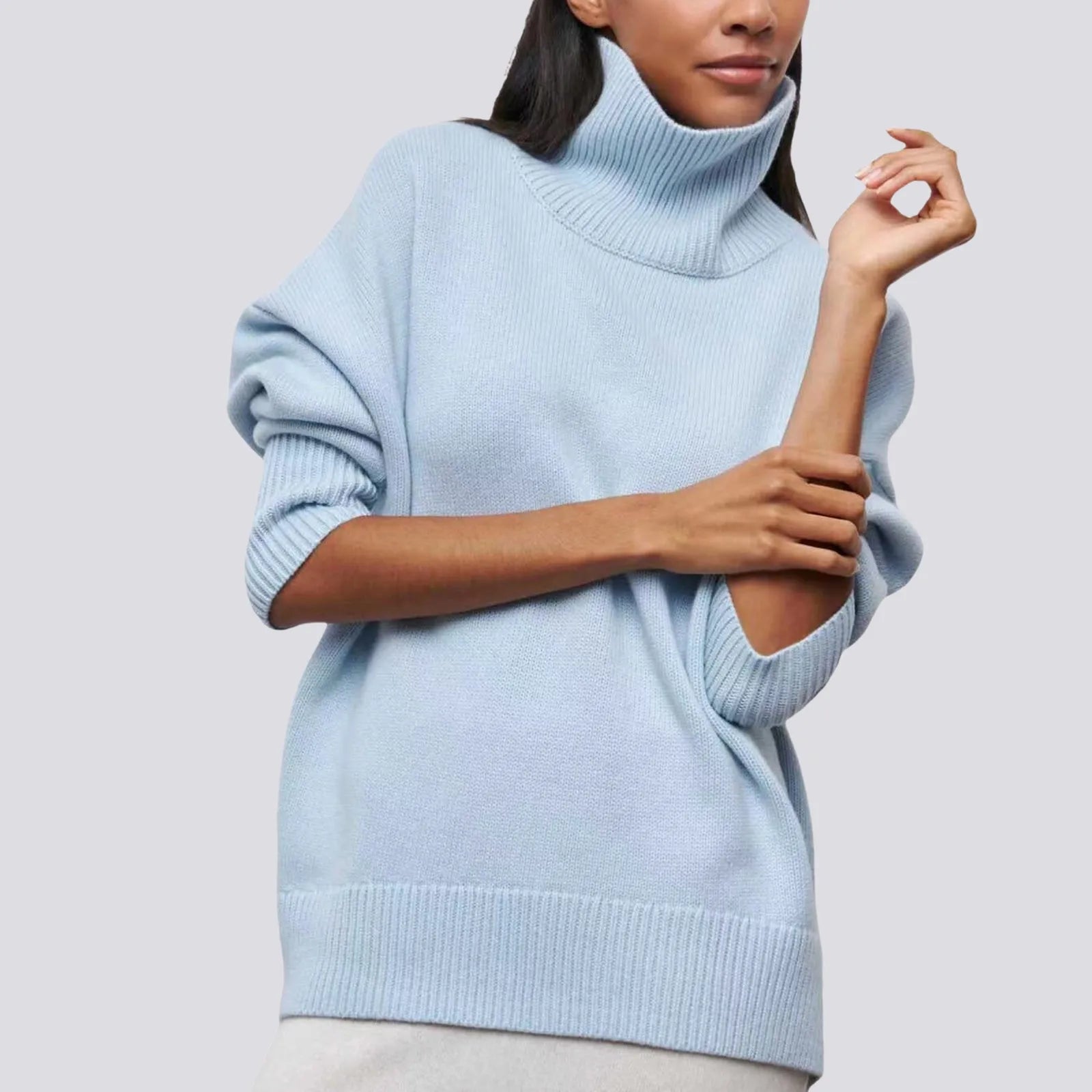Lima Oversized Knit Turtleneck Sweater