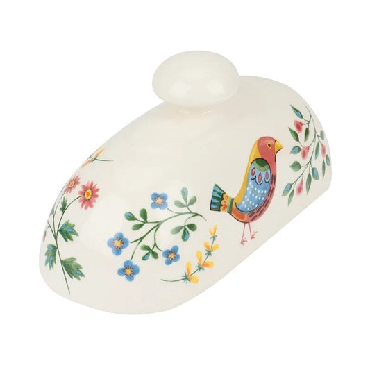 Ceramic Vintage Style Bird Butter Dish Shop name