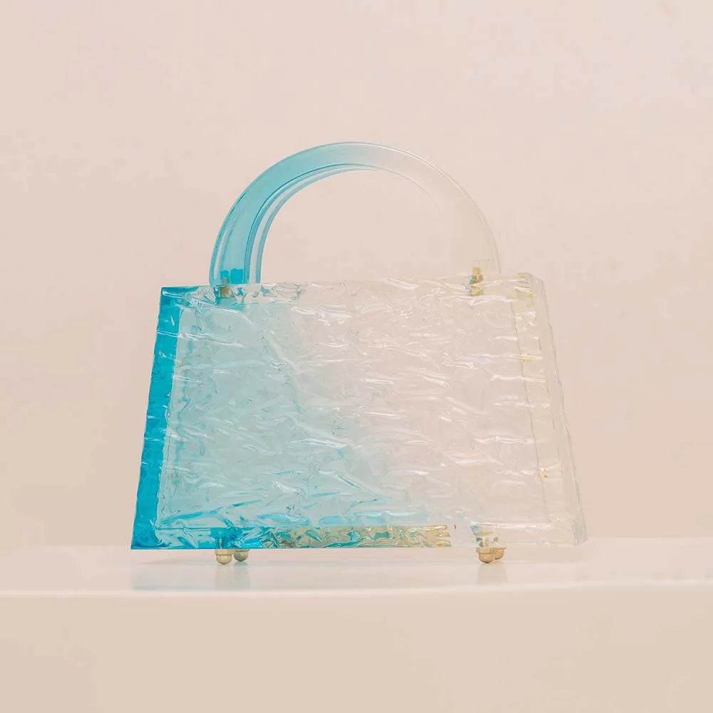 Mix Colorful Transparent Totes Bag Clear Acrylic PVC Plastic Box Bag Women Vintage Retro Evening Party Handbag Summer Mini Bag - Koda Store - Free Shipping