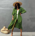 Chloe Tie-Dye Printed Beach Kimono.