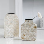 French Shell Vase Handmade Living Room Flower Planter Artistic Decorative Ornaments on The Entrance Countertop Home Accessories - Koda Store - Free Shipping