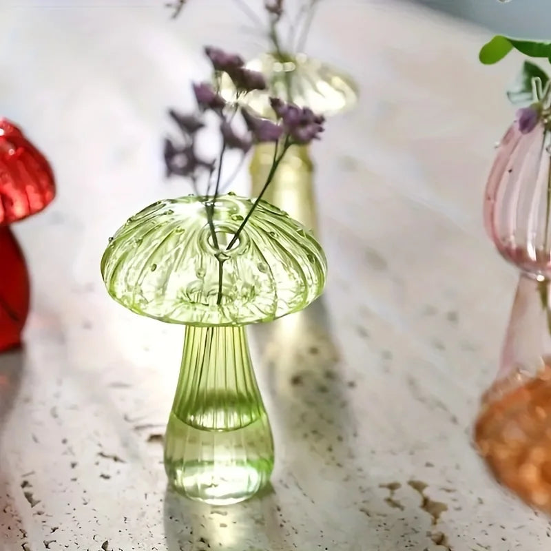 Fairy Mushroom Coloured Glass Vase - Koda Store - Free Shipping