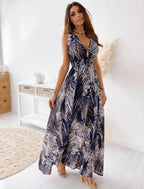 Louisa Two-Tone Split Dress.