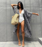 Chloe Tie-Dye Printed Beach Kimono.