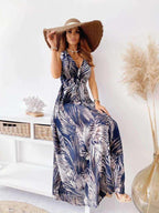 Louisa Two-Tone Split Dress.
