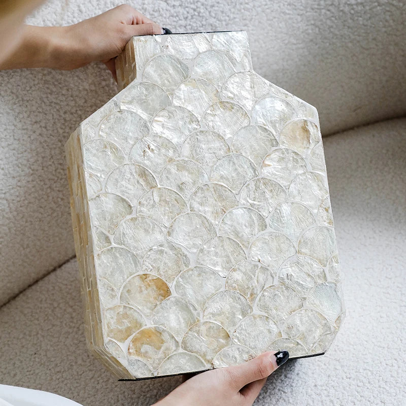 French Shell Vase Handmade Living Room Flower Planter Artistic Decorative Ornaments on The Entrance Countertop Home Accessories - Koda Store - Free Shipping