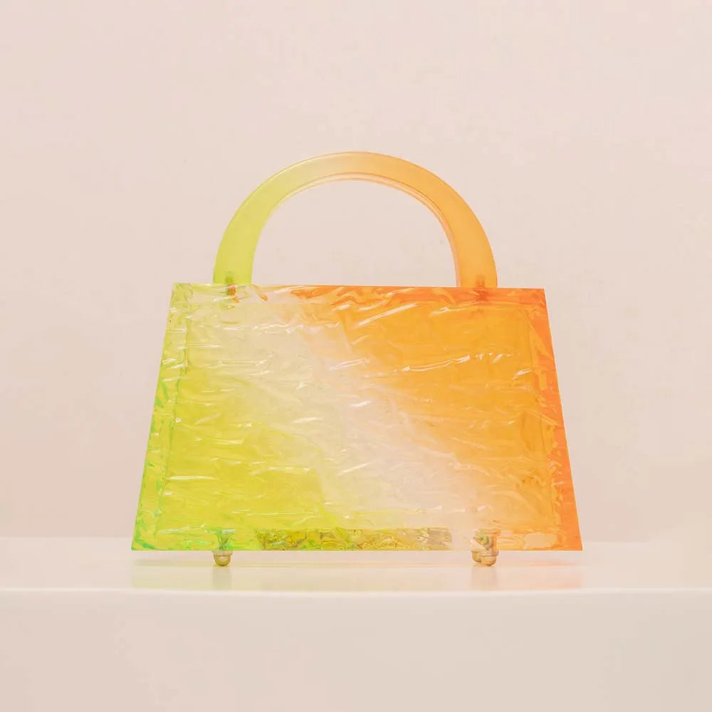 Mix Colorful Transparent Totes Bag Clear Acrylic PVC Plastic Box Bag Women Vintage Retro Evening Party Handbag Summer Mini Bag - Koda Store - Free Shipping