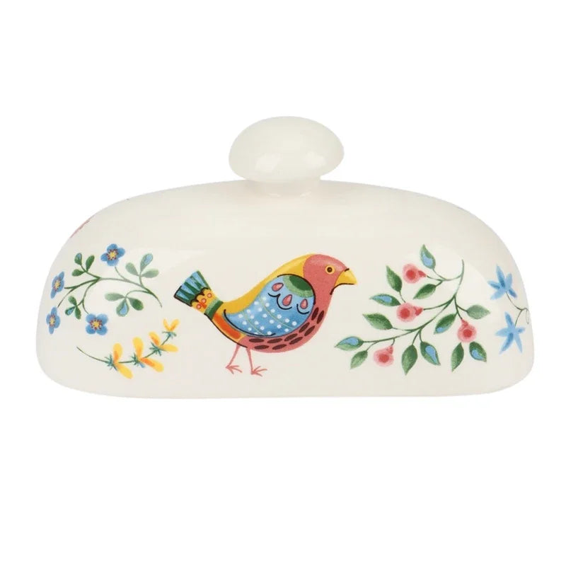 Ceramic Vintage Style Bird Butter Dish Shop name