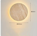 Creative Cave Stone Clock Wall Lamp Bedroom Living Room Background Wall Atmosphere Light Staircase Entrance Hotel Decor Lighting Shop name