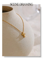 Petite Gold Cross Pendant Necklace