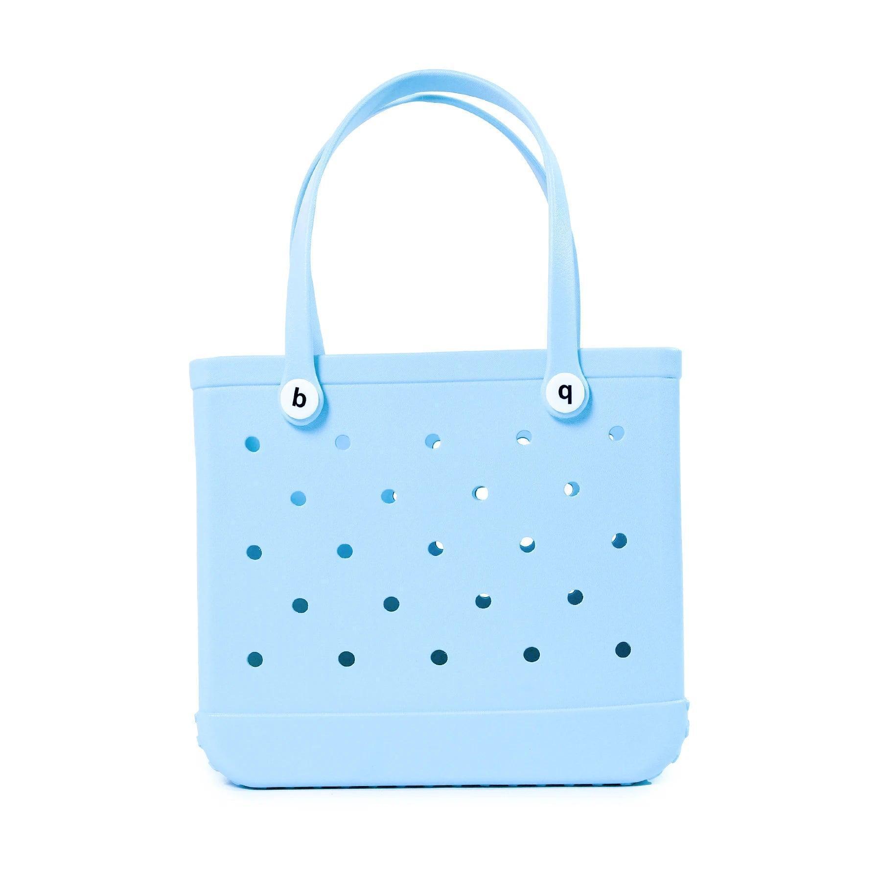 Light Blue Waterproof EVA Beach Bag - Medium