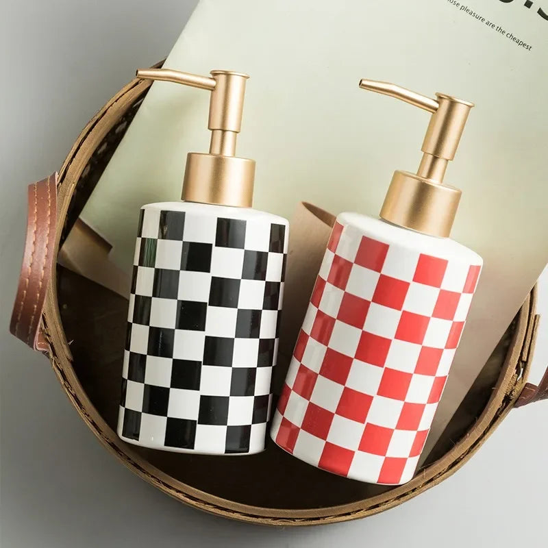 Checkerboard Soap Dispenser - Koda Store - Free Shipping
