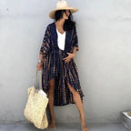 Chloe Tie-Dye Printed Beach Kimono.
