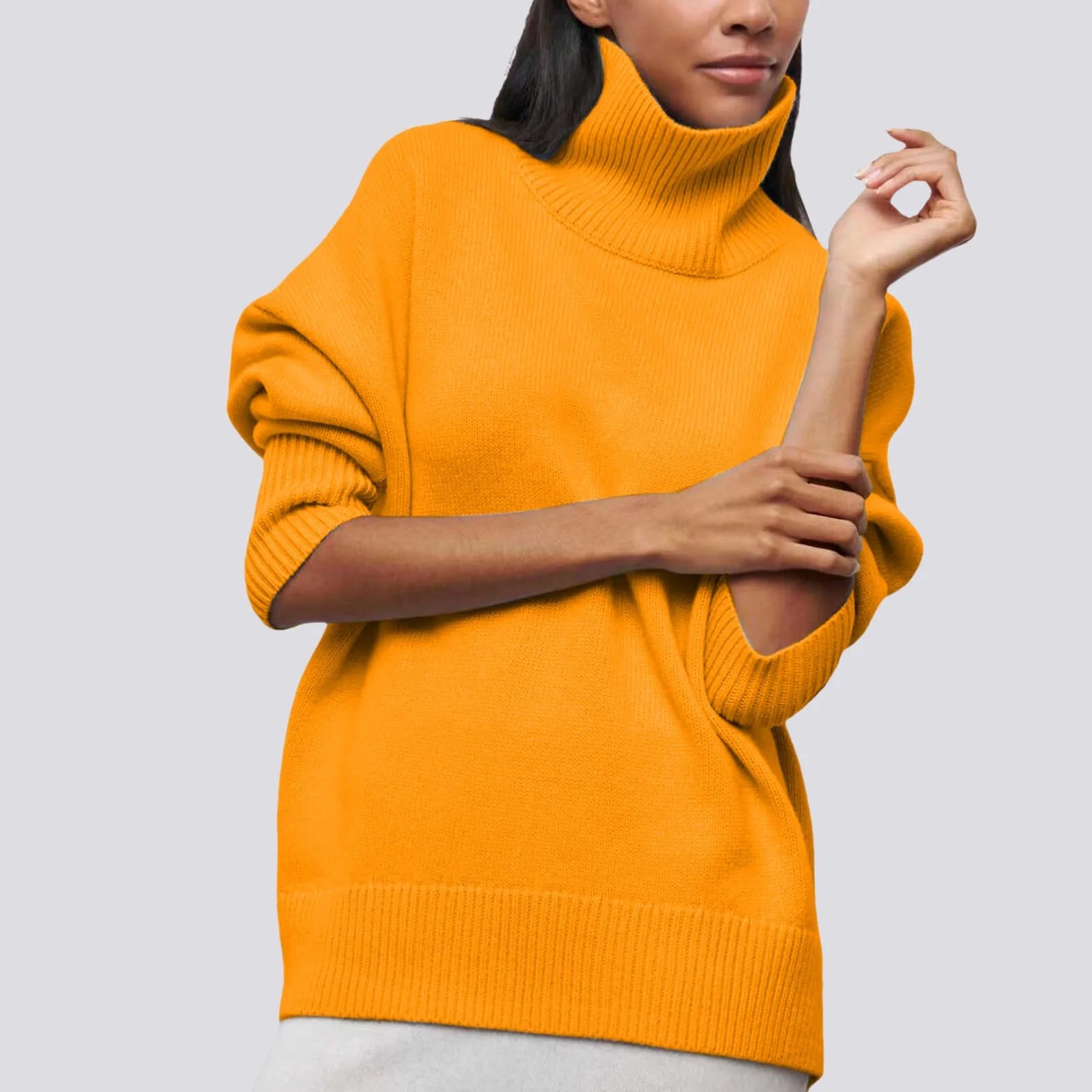 Lima Oversized Knit Turtleneck Sweater