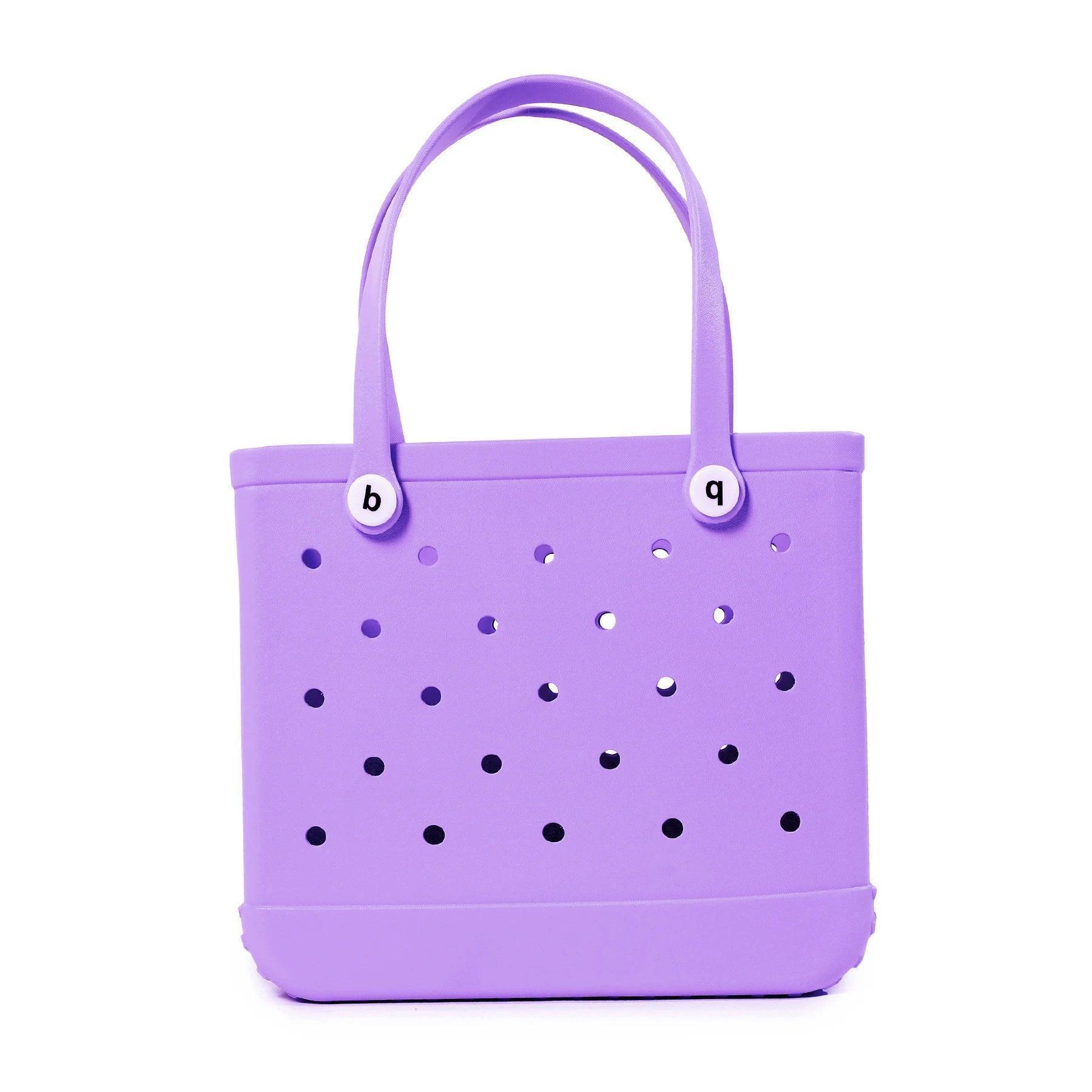 Lilac Waterproof EVA Beach Bag - Medium