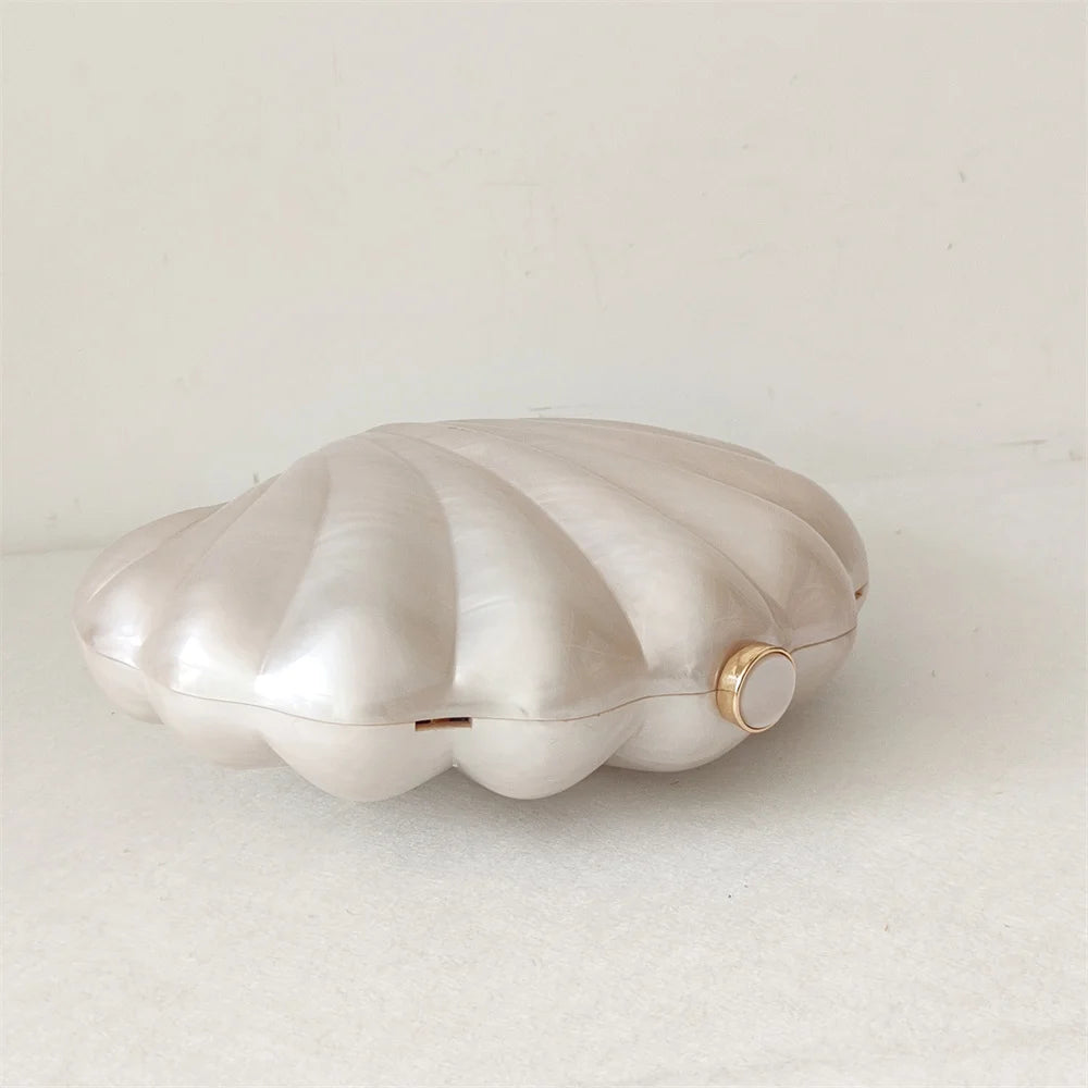 Female Shell Acrylic Box Clutches Lady Gift Evening Bag Party Prom Stones Handbags Luxury Women Wedding Bridal Clutch Purse Bag - Koda Store - Free Shipping