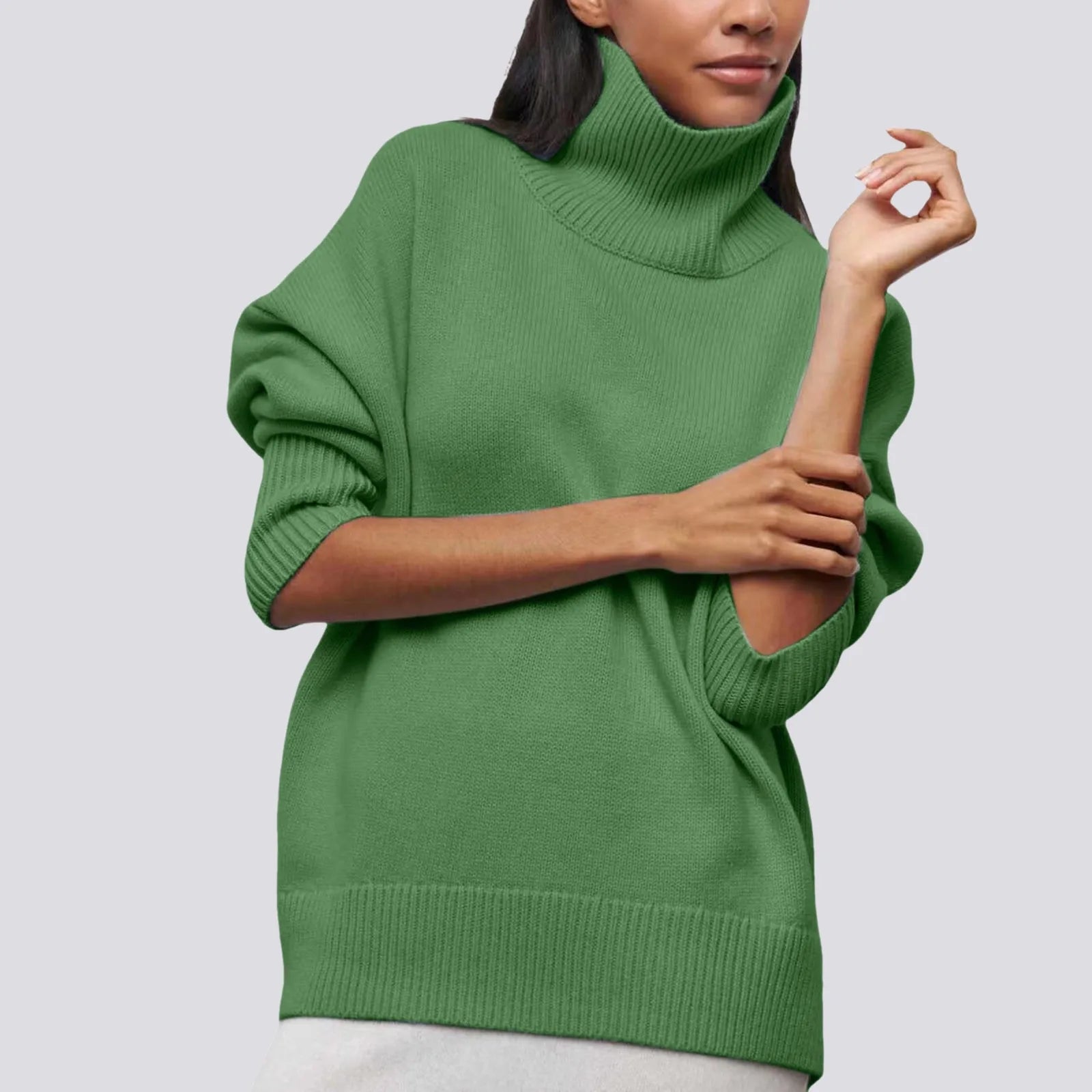 Lima Oversized Knit Turtleneck Sweater