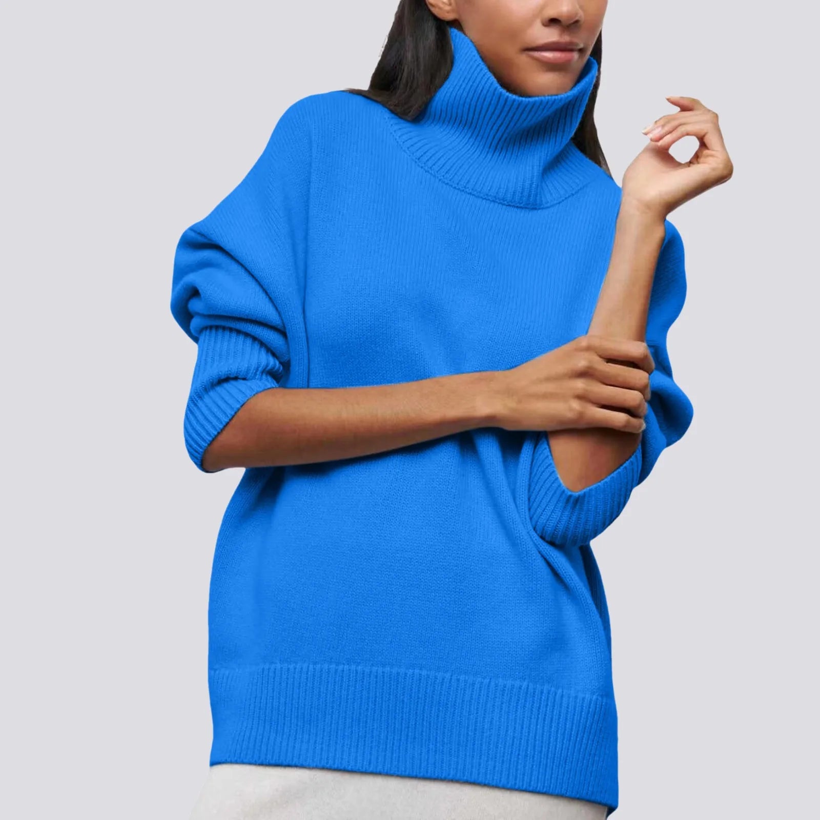 Lima Oversized Knit Turtleneck Sweater