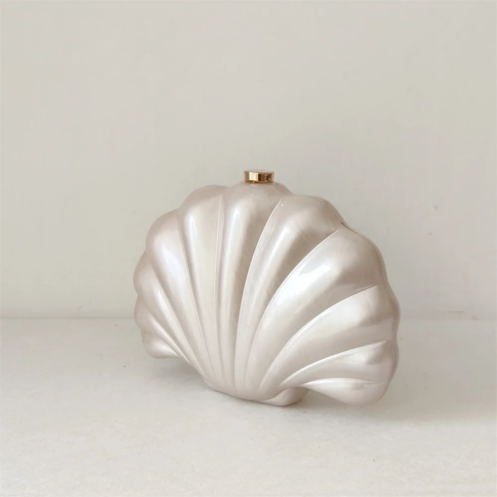 Female Shell Acrylic Box Clutches Lady Gift Evening Bag Party Prom Stones Handbags Luxury Women Wedding Bridal Clutch Purse Bag - Koda Store - Free Shipping