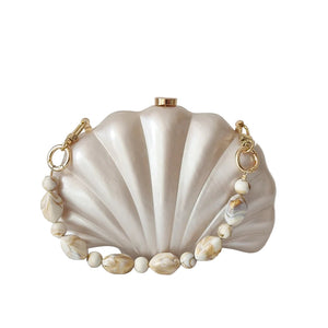 Female Shell Acrylic Box Clutches Lady Gift Evening Bag Party Prom Stones Handbags Luxury Women Wedding Bridal Clutch Purse Bag - Koda Store - Free Shipping