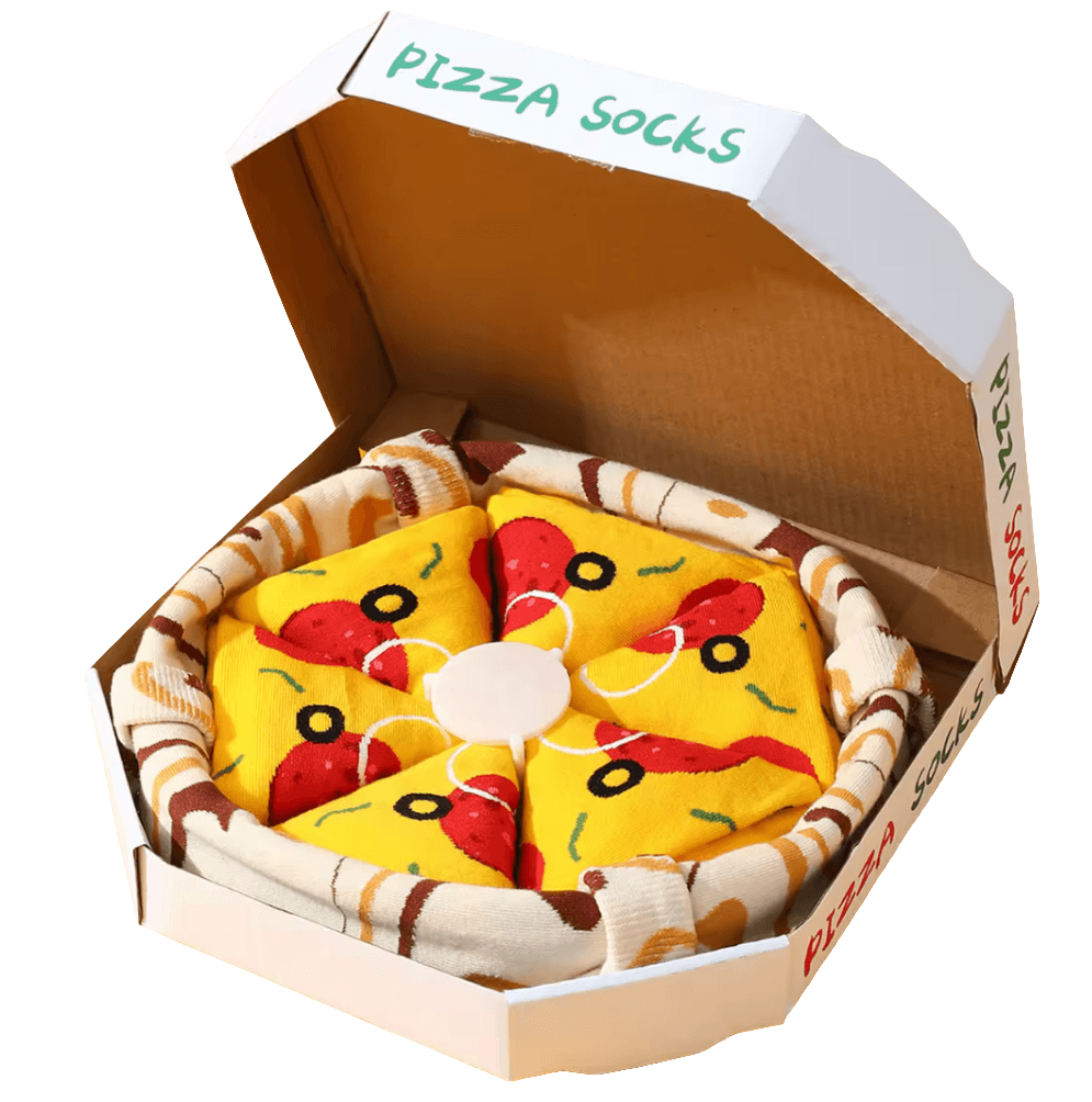 Pizza Box Socks 4 Pack Koda Fashion & Decor