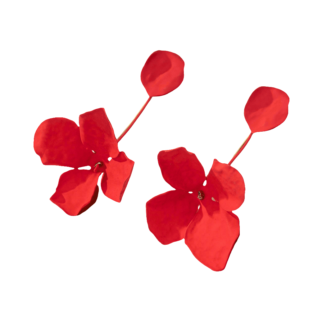 Julianna Elongated Flower Drop Earrings - Koda Store - Free Shipping