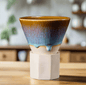 Retro Ceramic Espresso Cup with Base 190ml - Koda Fashion & Decor - Free Shipping