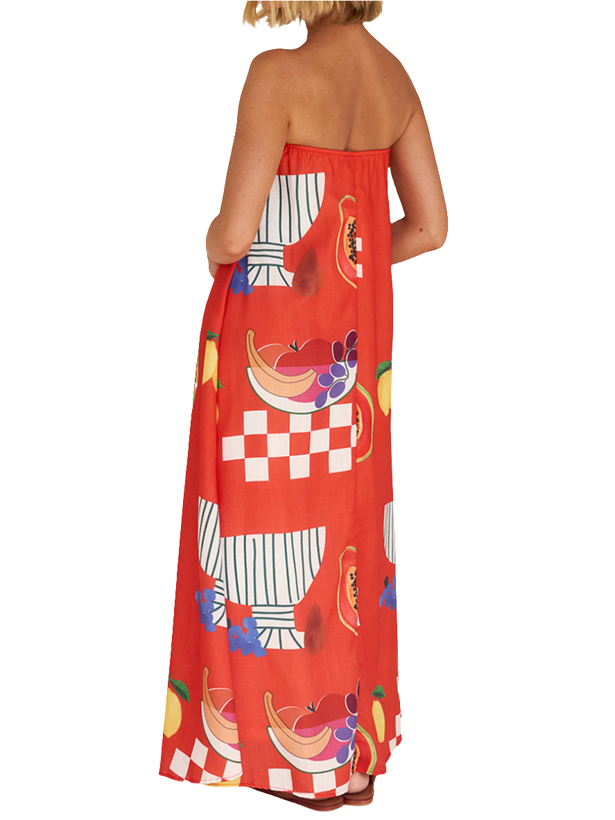 Fruit For Days Printed Maxi Dress | Cultivated Charm For Your Closet & Crib | Free Global Shipping & 30 Day Returns | Women's apparel, jewellery, bags, eclectic home decor & gifting | Checkout Securely with Afterpay & PayPal.