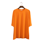 Oversized Orange Split T-Shirt - Koda Store