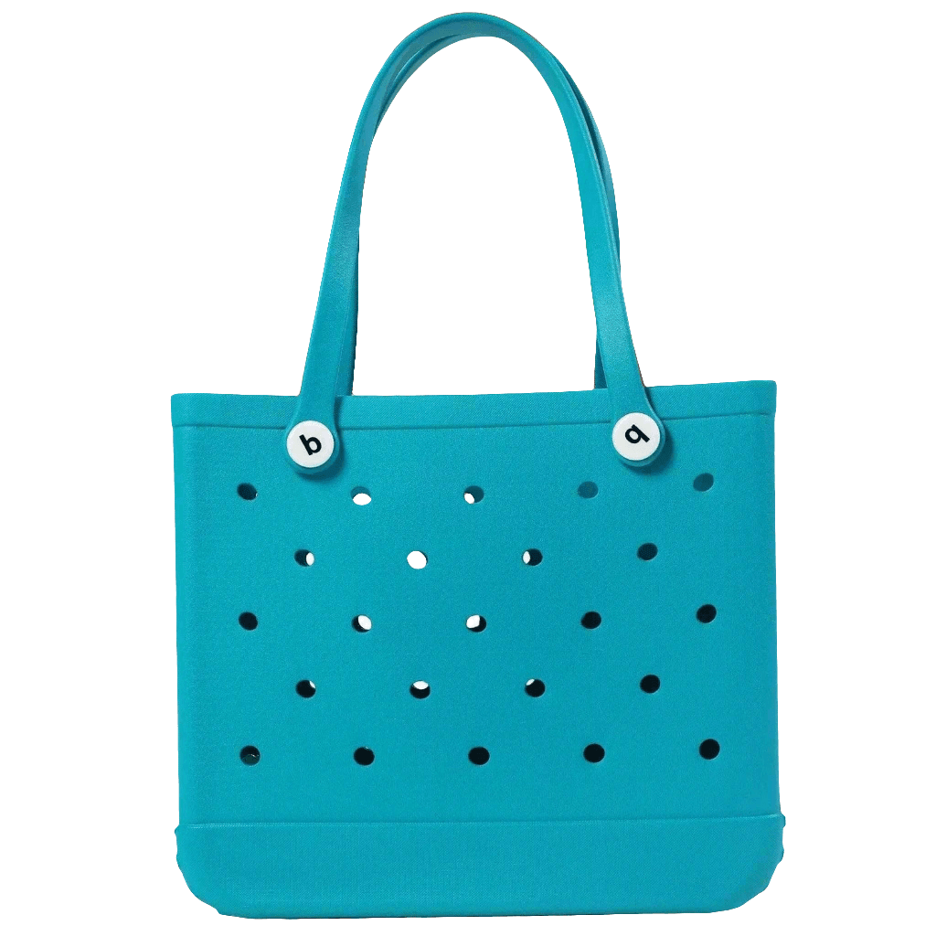 Turquoise Waterproof EVA Beach Bag - Medium