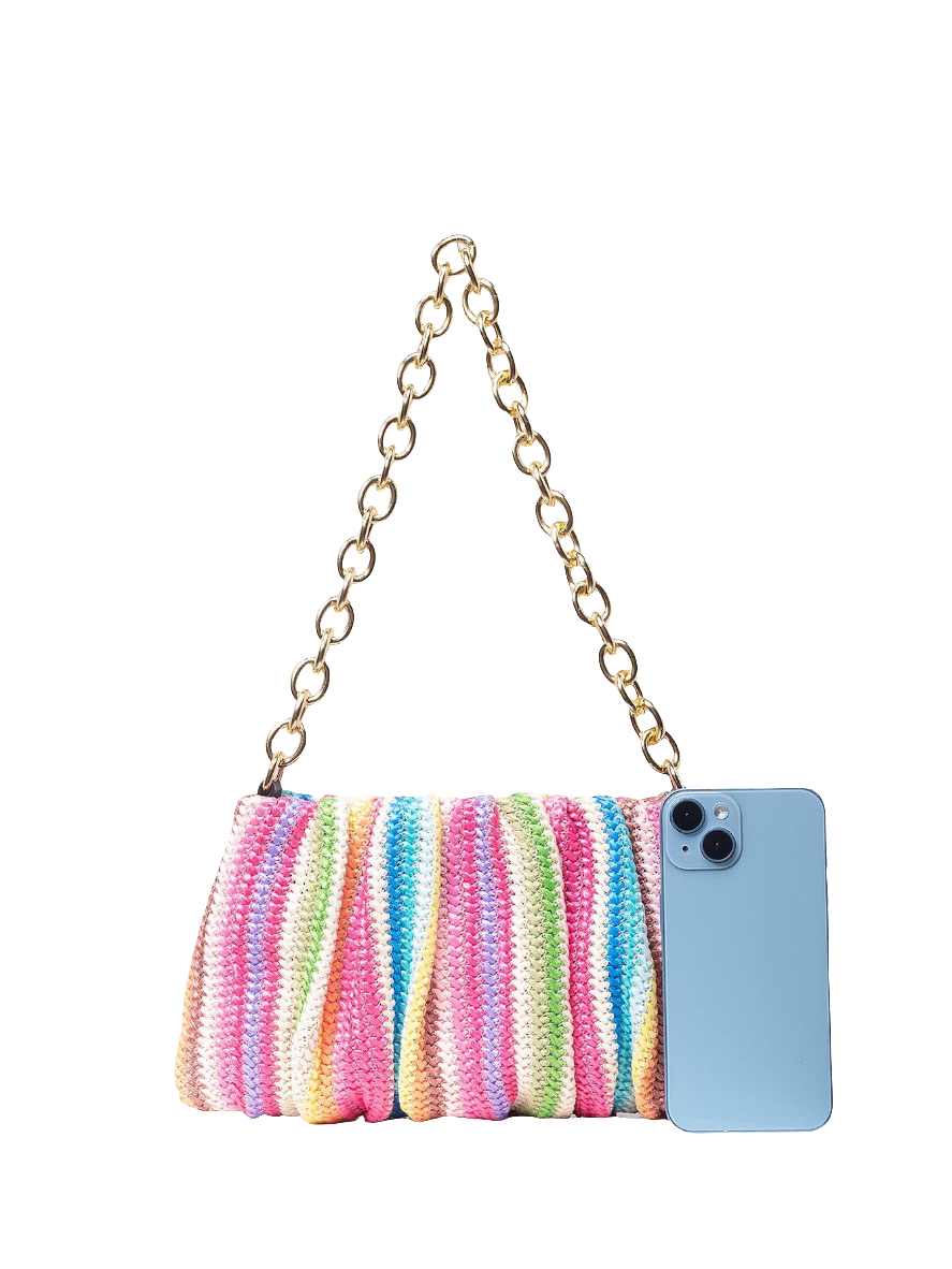 Lila Ruched Rainbow Handbag - Koda Store