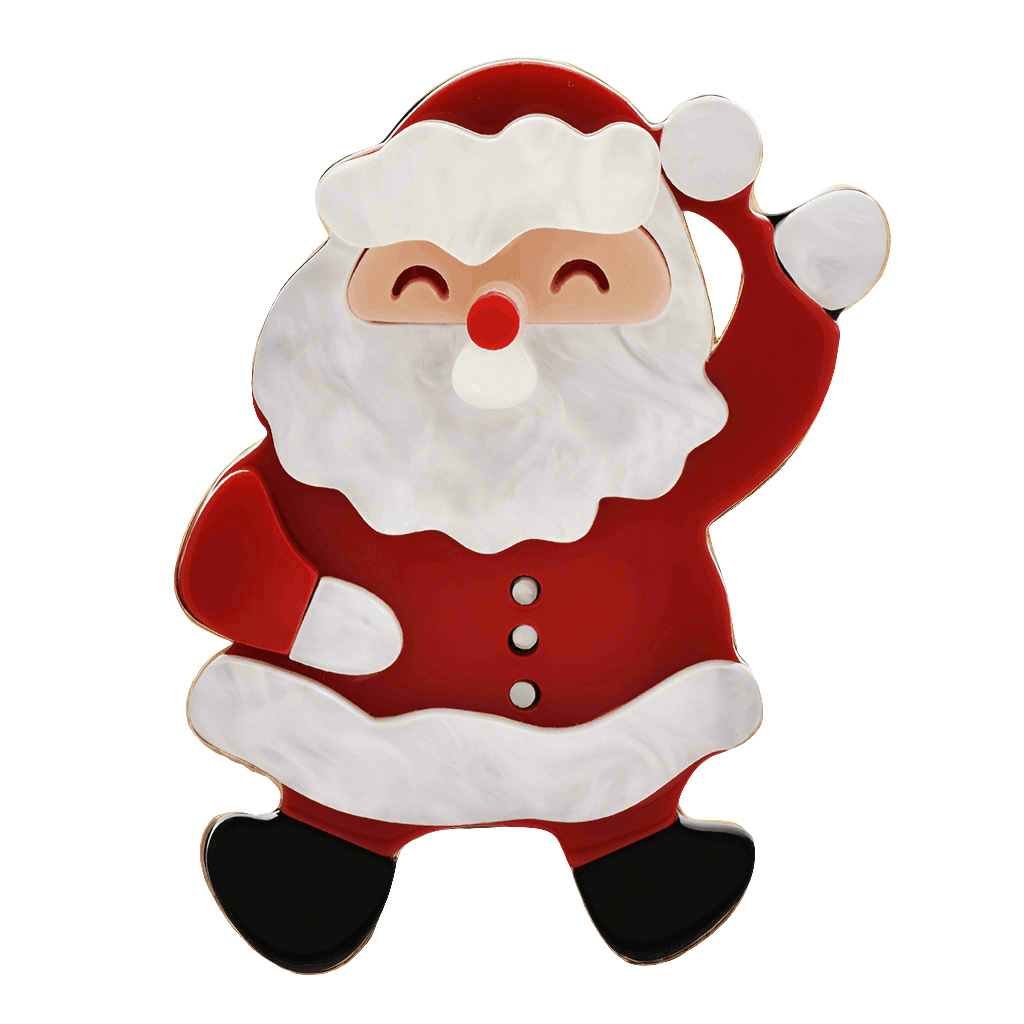 Jolly Santa Brooch