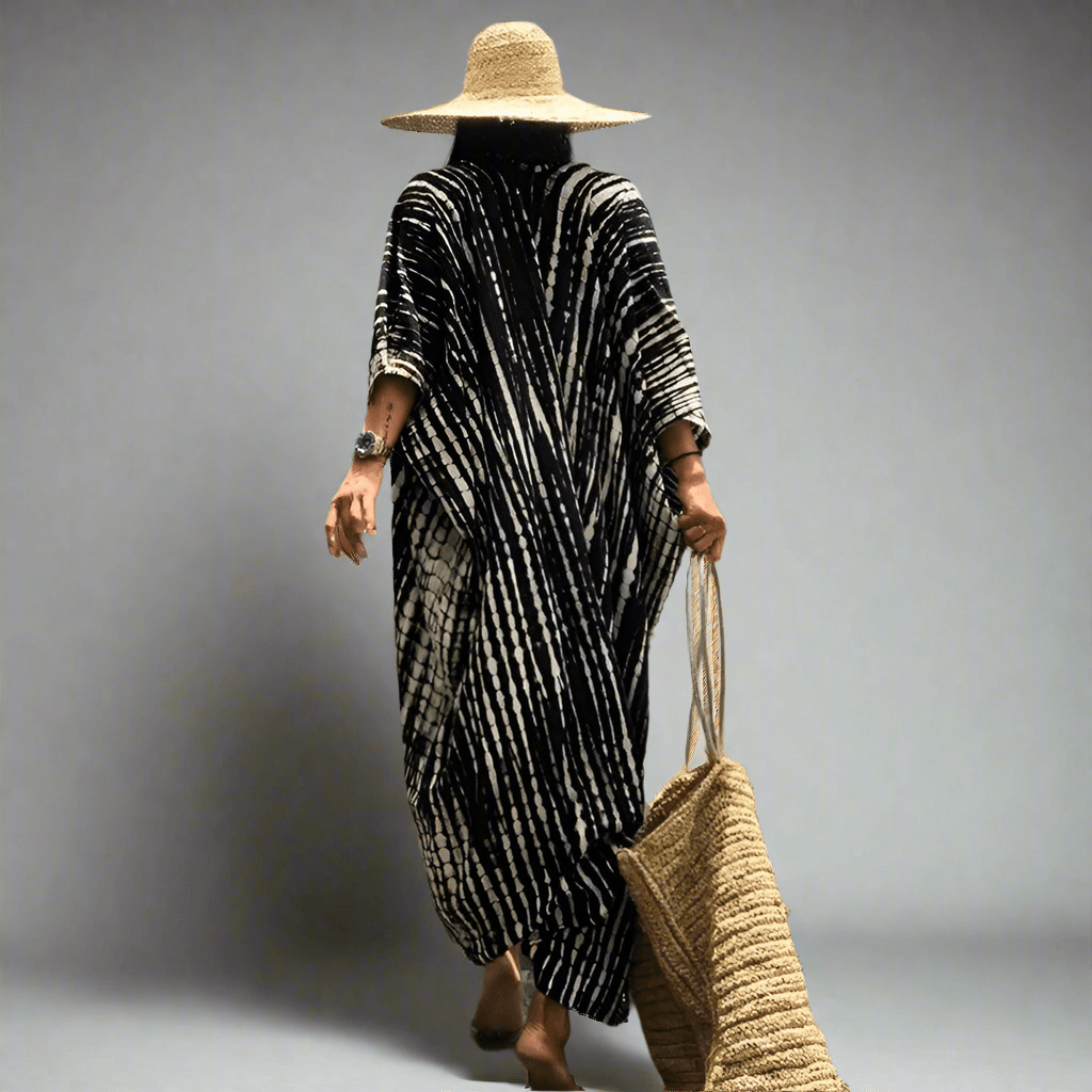 Chloe Tie-Dye Printed Beach Kimono.