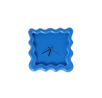 Sleek Wave Textured Wall Clock Cobalt Blue - Koda Store - Free Shipping