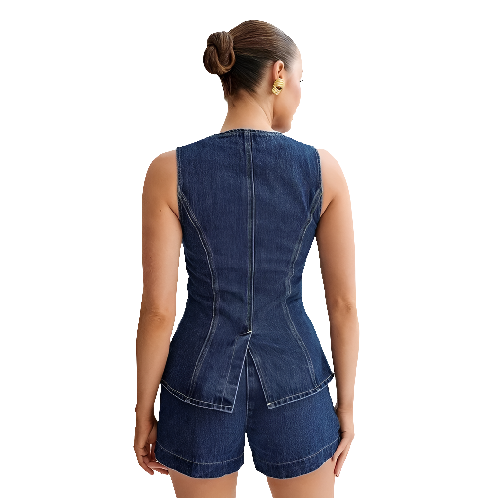 Sasha Denim Mini Shorts - Koda Store