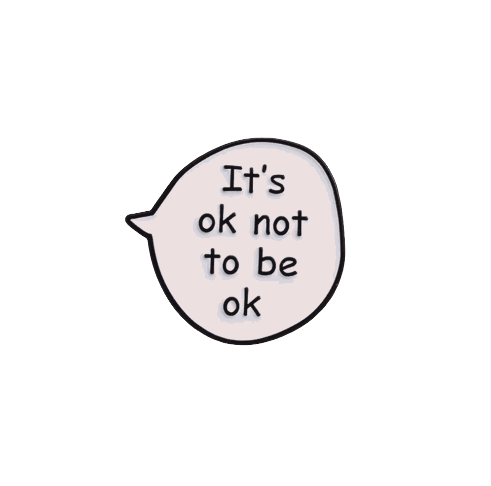 It's Ok Not To Be Ok Enamel Pin Badge Koda Fashion & Decor