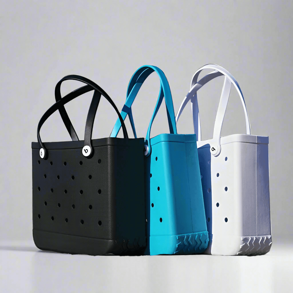 Black Waterproof EVA Beach Bag - Medium