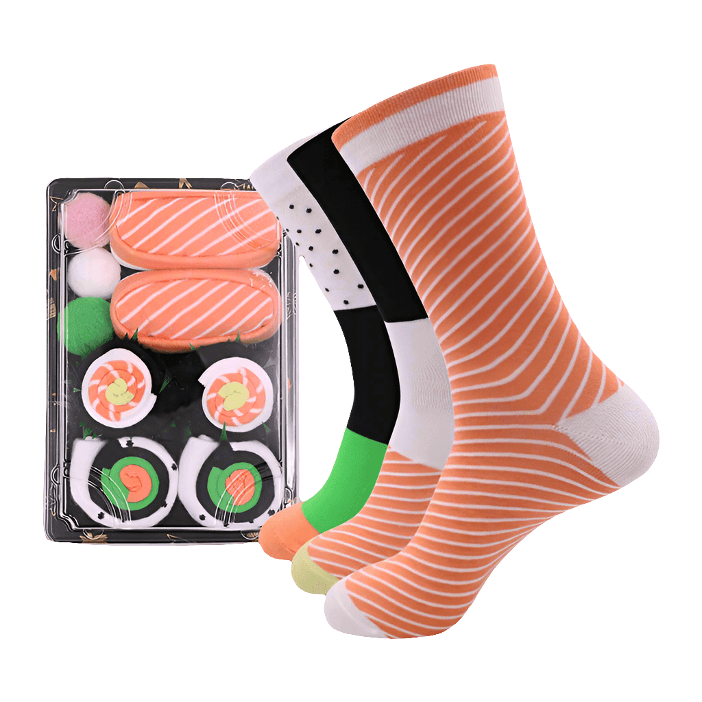 Gourmet Sushi Box Novelty Socks- 3 Pack Koda Fashion & Decor