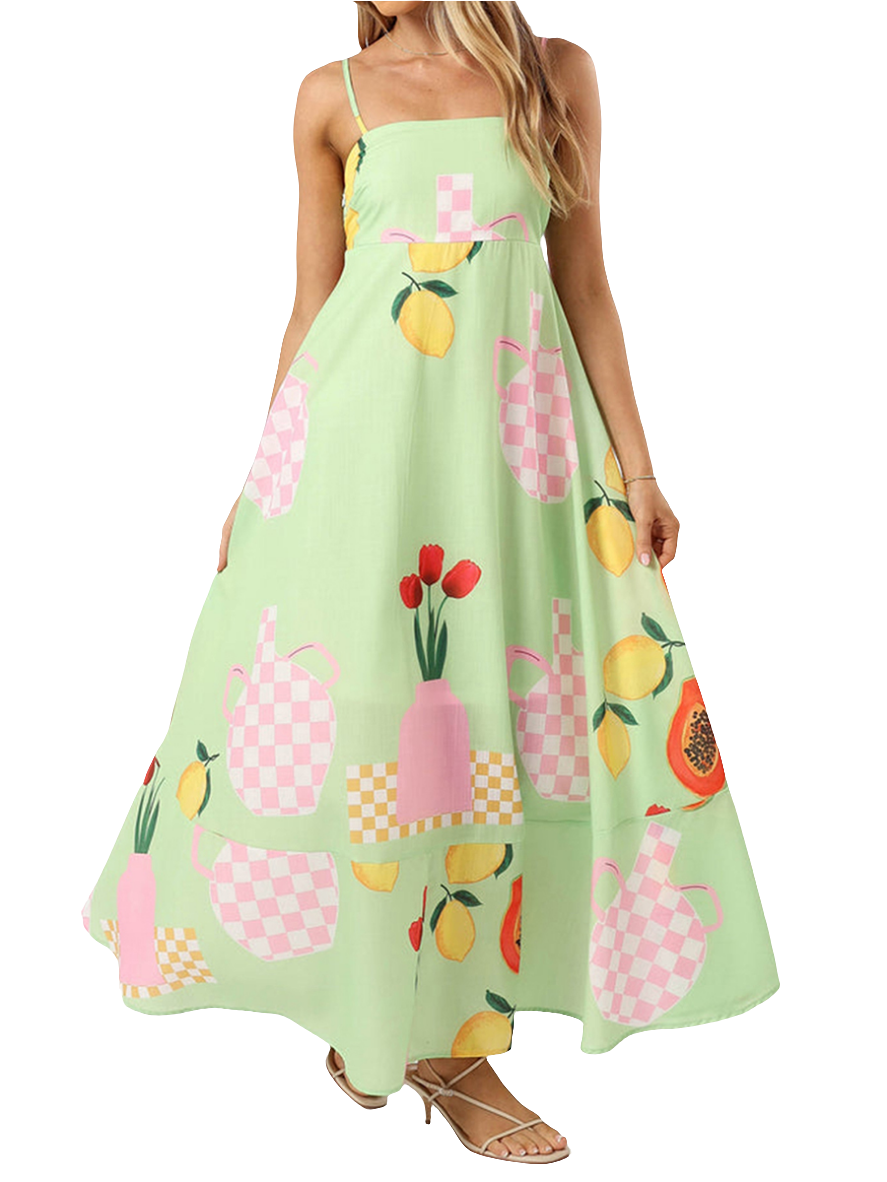 Summertime Vibes Printed Maxi Dress | Cultivated Charm For Your Closet & Crib | Free Global Shipping & 30 Day Returns | Women's apparel, jewellery, bags, eclectic home decor & gifting | Checkout Securely with Afterpay & PayPal.