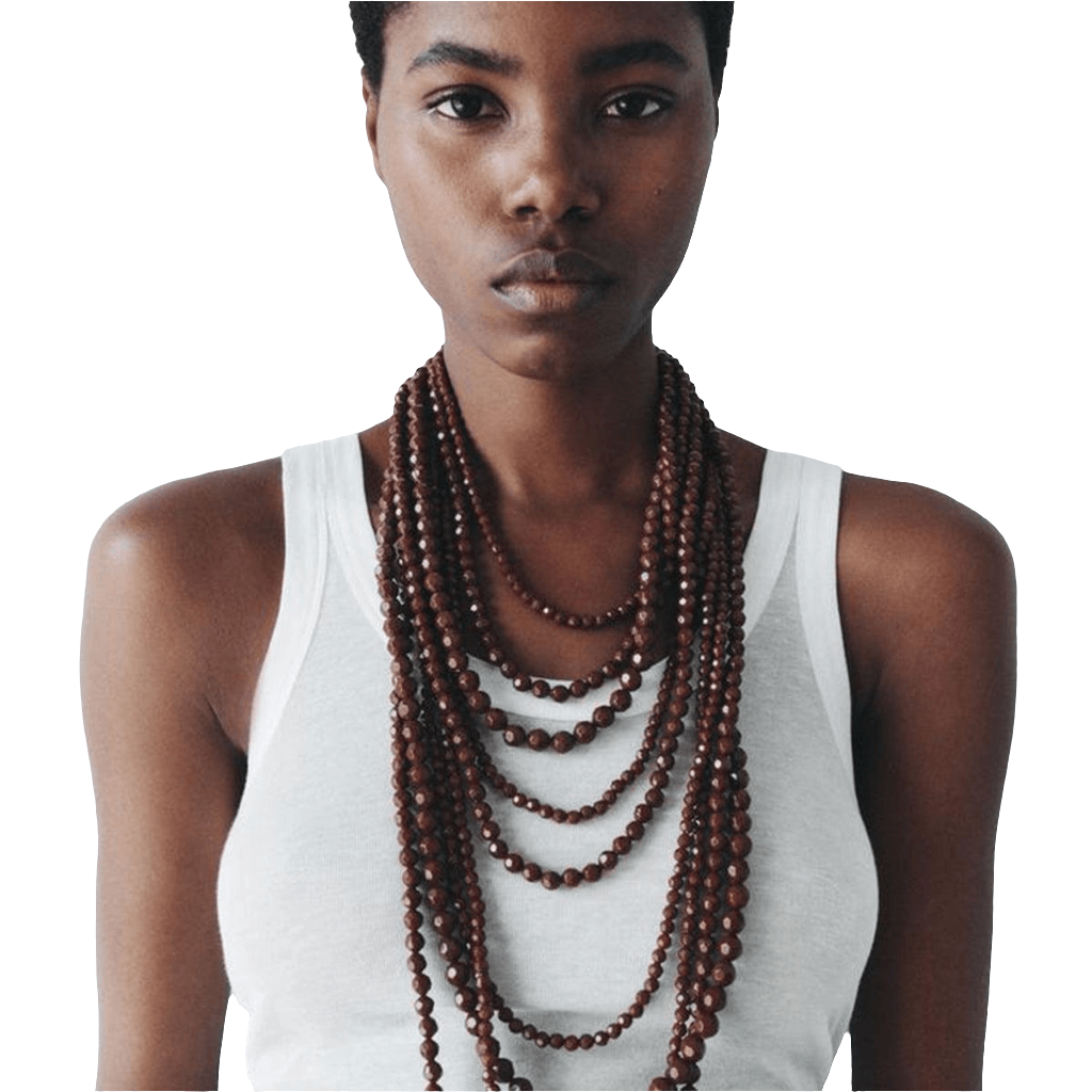 Cascading Faceted Beads Necklace Koda Fashion & Decor