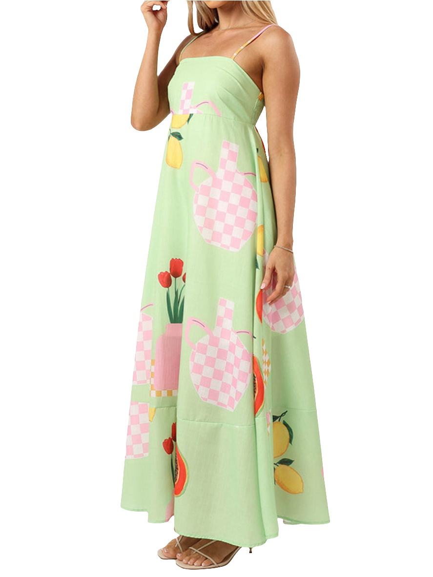Summertime Vibes Printed Maxi Dress | Cultivated Charm For Your Closet & Crib | Free Global Shipping & 30 Day Returns | Women's apparel, jewellery, bags, eclectic home decor & gifting | Checkout Securely with Afterpay & PayPal.