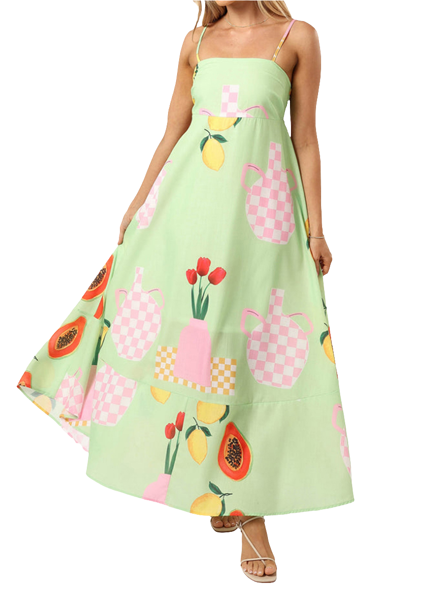 Summertime Vibes Printed Maxi Dress | Cultivated Charm For Your Closet & Crib | Free Global Shipping & 30 Day Returns | Women's apparel, jewellery, bags, eclectic home decor & gifting | Checkout Securely with Afterpay & PayPal.