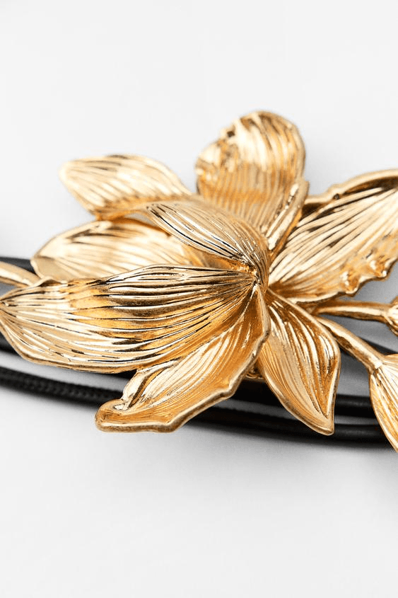 Exaggerated Tulip Leather-Cord Belt - Koda Fashion & Decor - Free Shipping