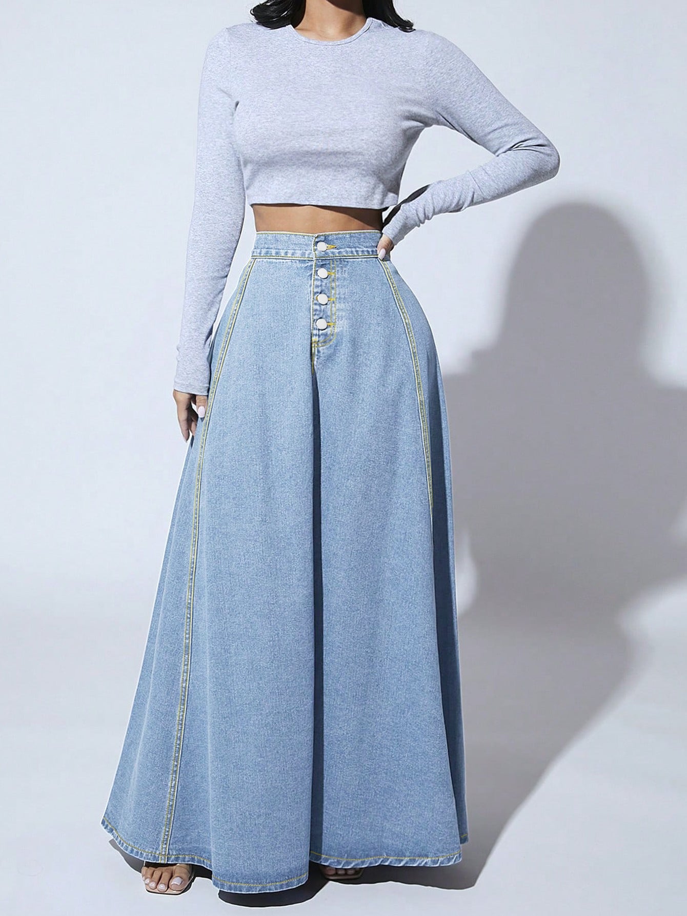 Meridian Denim Maxi Skirt Shop name